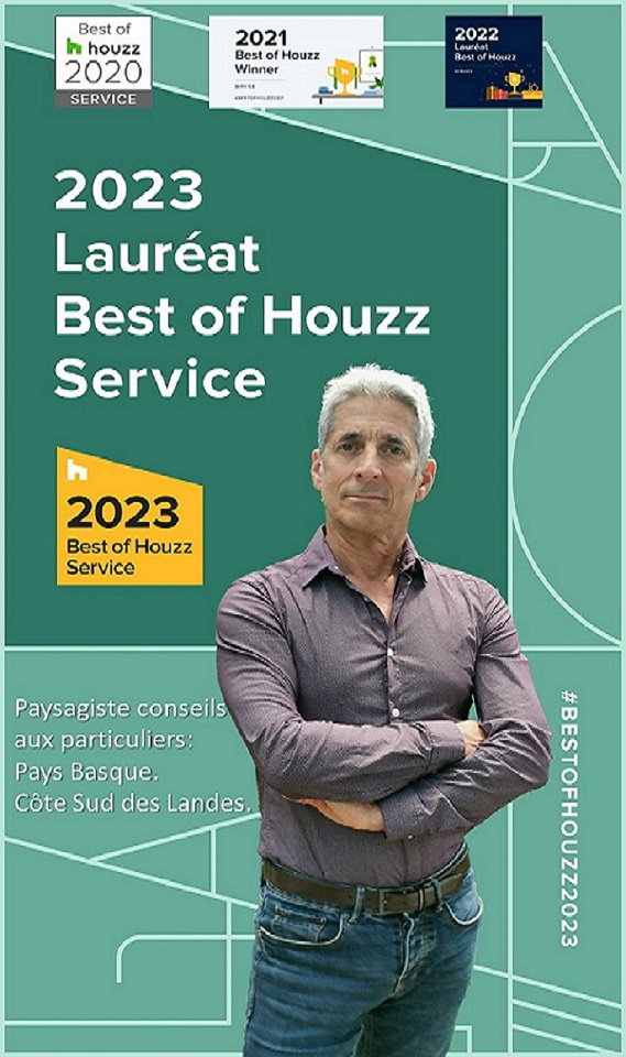 Paysagiste Landes recompense Best Houzz pro 2023 jardins