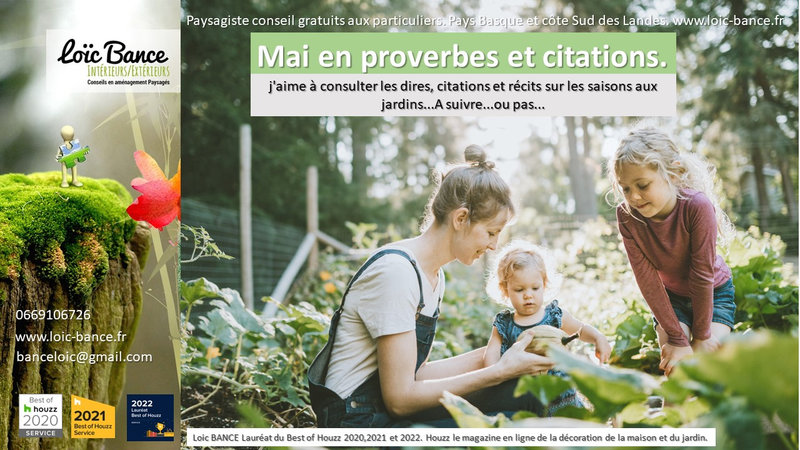 Mai en proverbes et citations.