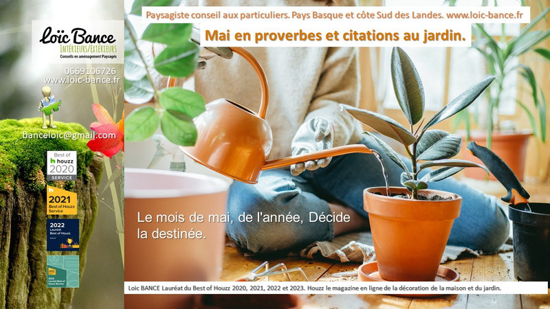 Paysagiste Landes mai 2024 Proverbes et citations au jardin